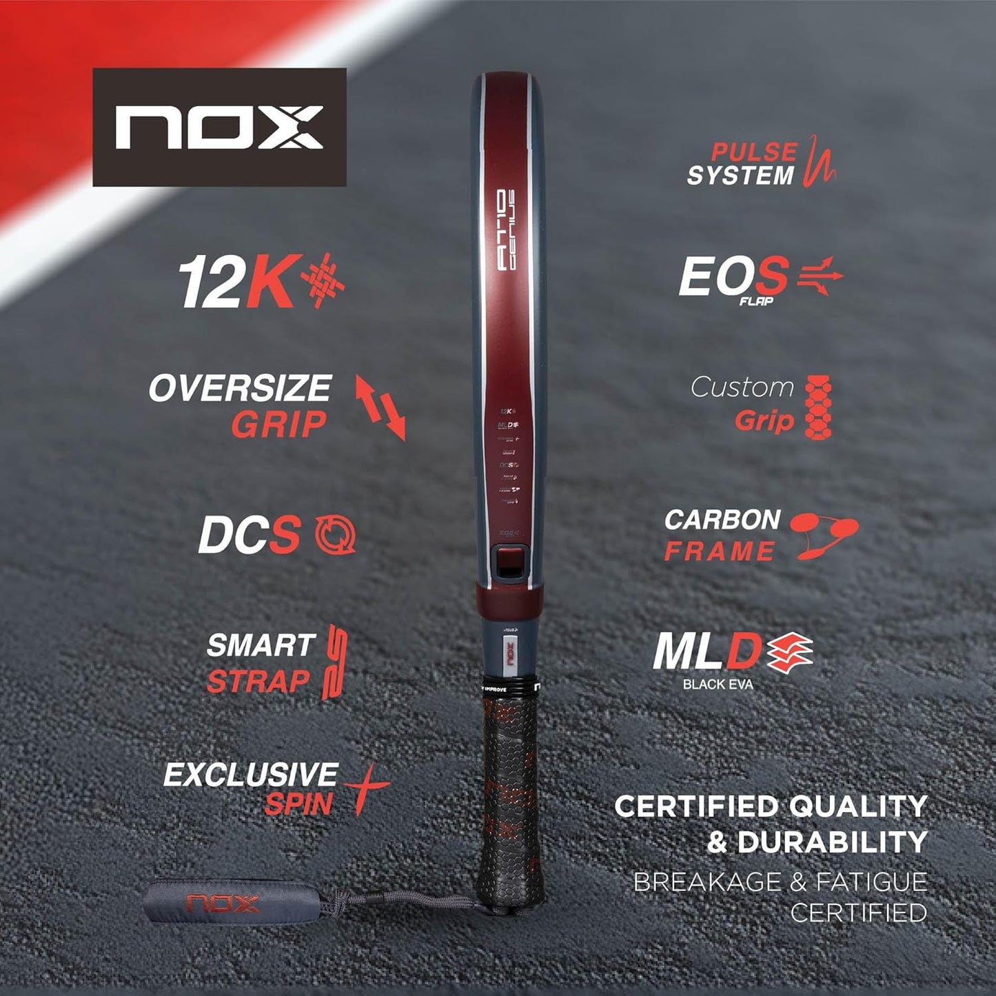 Nox Pala Pádel AT10 Luxury Genius 12K Agustin Tapia 2025