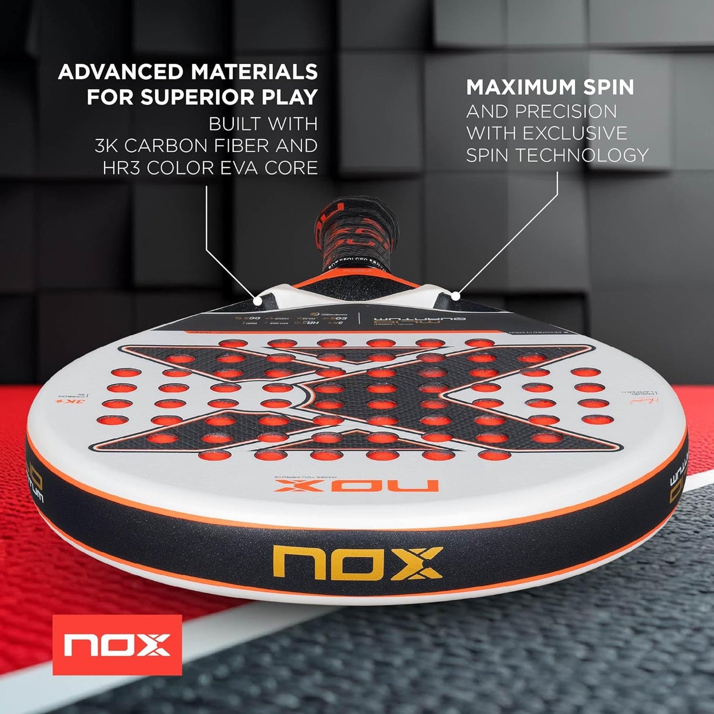 NOX Ml10 Quantum 3k di Miguel Lamperti 2025, Racketta da Pádel
