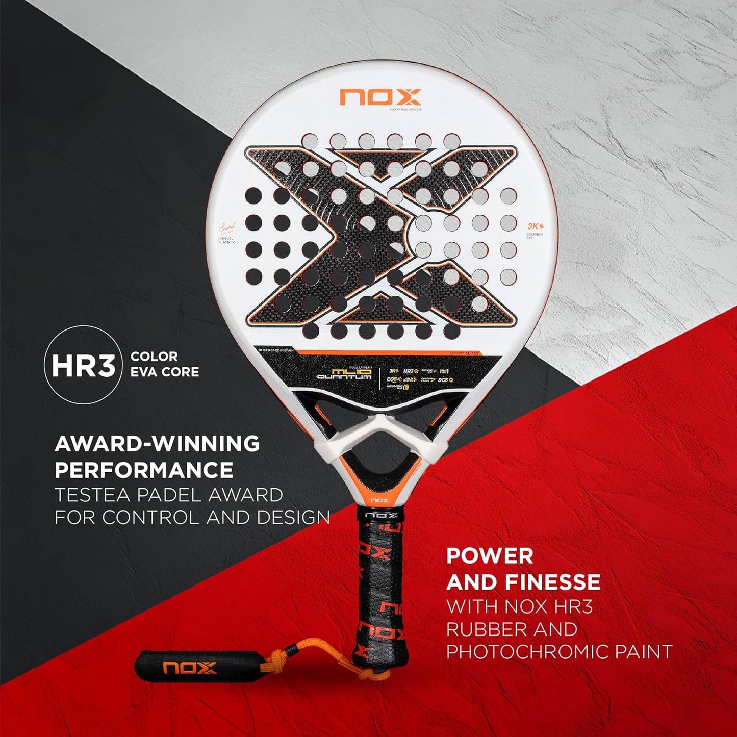 NOX Ml10 Quantum 3k di Miguel Lamperti 2025, Racketta da Pádel