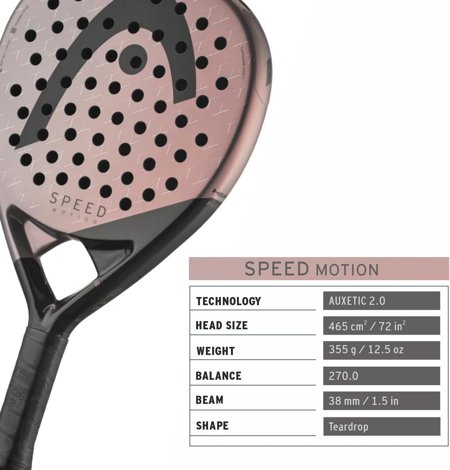 HEAD Speed Padel Racket Paddle Series (Pro, Pro X, Motion, Elite)