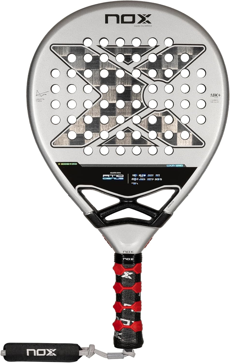 NOX NOX At10 Genius 18k By Agustin Tapia - Racchetta da padel 360-375 gr