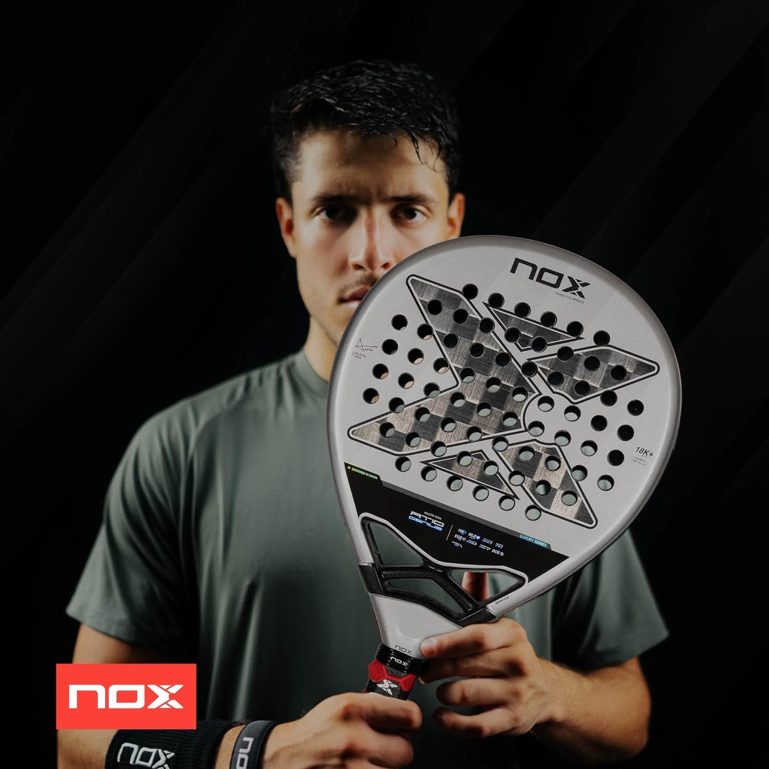 NOX NOX At10 Genius 18k By Agustin Tapia - Racchetta da padel 360-375 gr